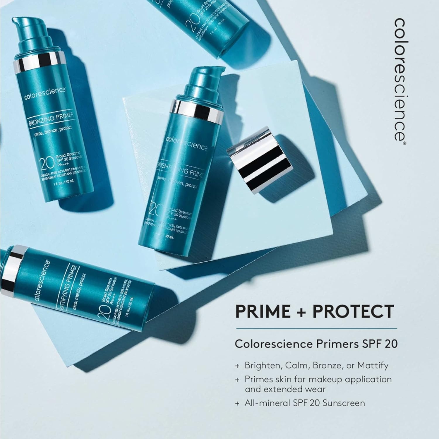 image:imageColorescience Calming Perfector Face Primer Water Resistant Mineral Sunscreen Broad Spectrum 20 SPF UV Skin Protection 1 Fl oz