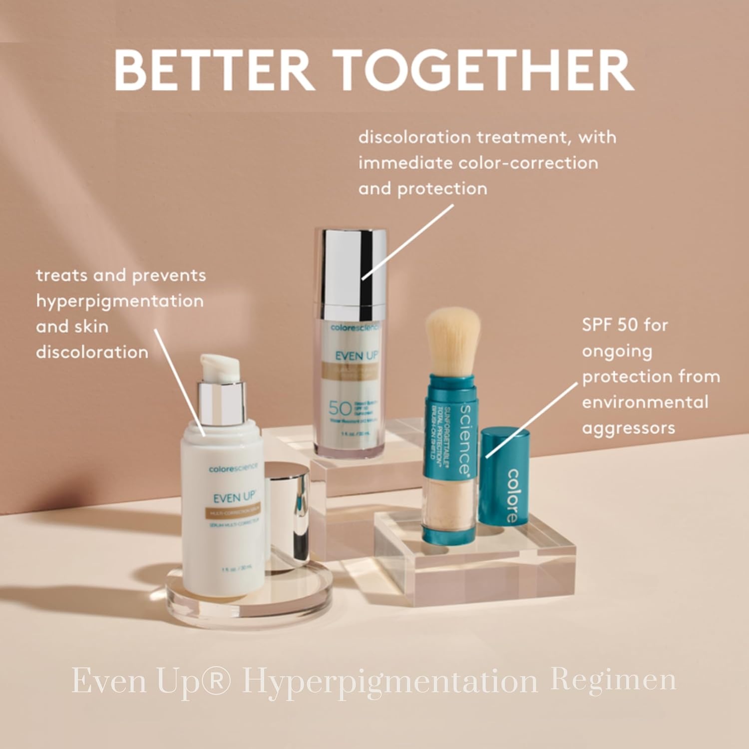 image:imageColorescience Even Up Clinical Pigment Perfector Water Resistant Mineral Facial Sunscreen amp Primer Broad Spectrum 50 SPF UV Skin Protection 1 Fl Oz