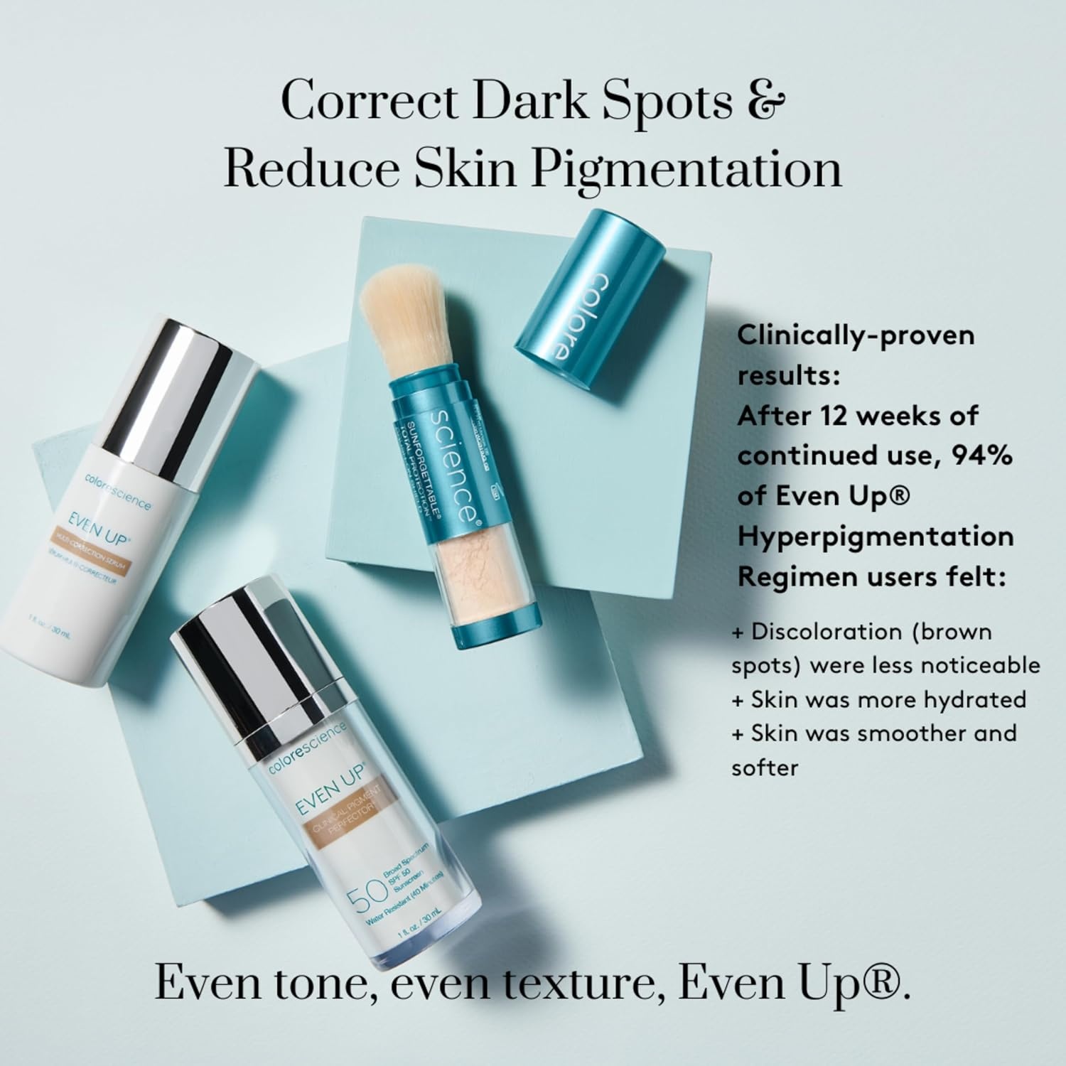 image:imageColorescience Even Up Clinical Pigment Perfector Water Resistant Mineral Facial Sunscreen amp Primer Broad Spectrum 50 SPF UV Skin Protection 1 Fl Oz
