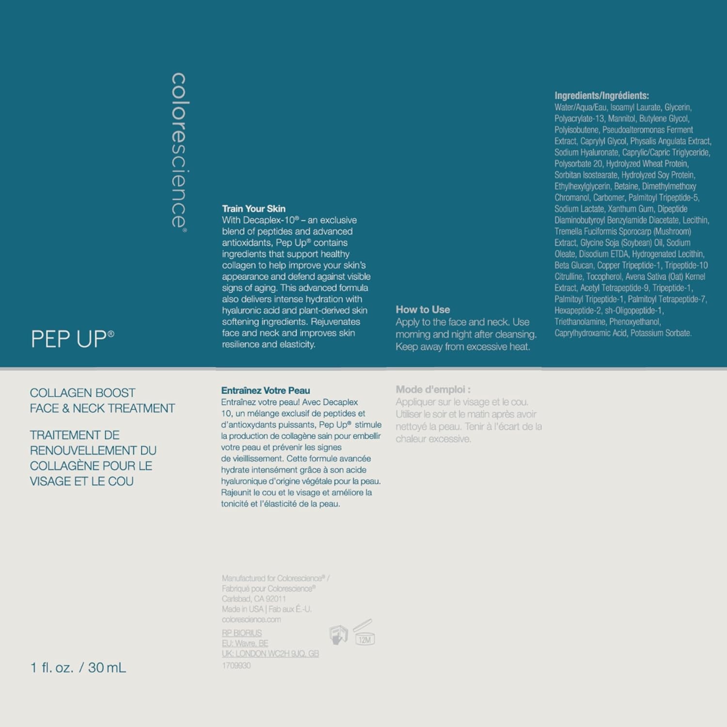 image:imageColorescience Pep Up Collagen Renewal Face amp Neck Treatment Promotes Collagen and Elastin Production 10 Peptides to Defend Against Signs of Aging