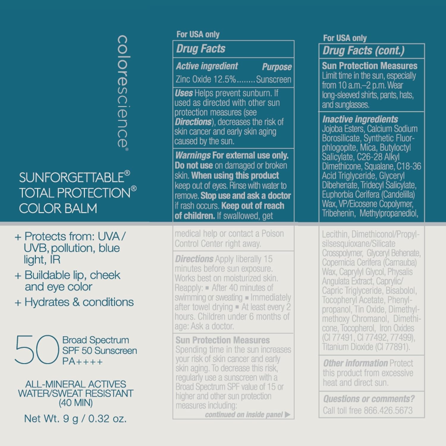 image:imageColorescience Sunforgettable Total Protection Color Balm SPF 50 Mineral Broad Spectrum Buildable Lip amp Cheek ColorBronze