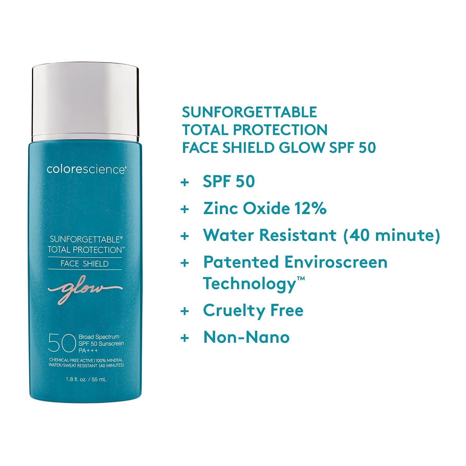 image:imageColorescience Sunforgettable Total Protection Face Shield Glow or Bronze SPF 50 Glow 18 Fl OzGlow