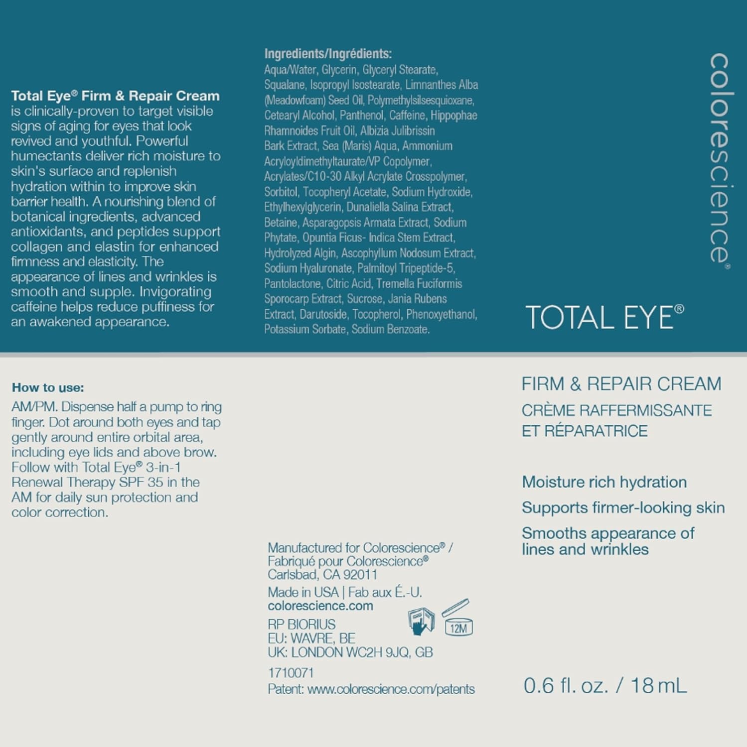 image:imageColorescience Total Eye Firm amp Repair Cream 6 fl oz