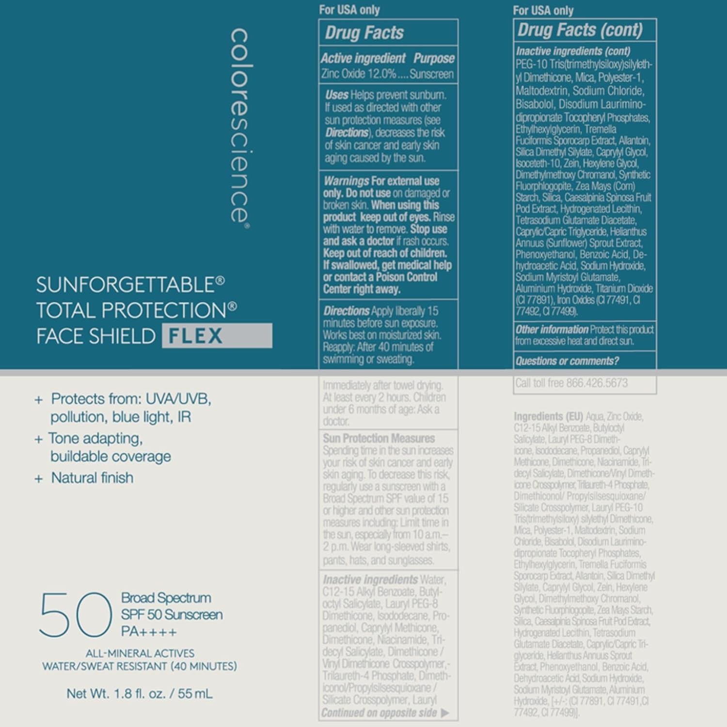 image:imageColorescience Total Protection Face Shield Flex SPF 50 18 fl ozFair