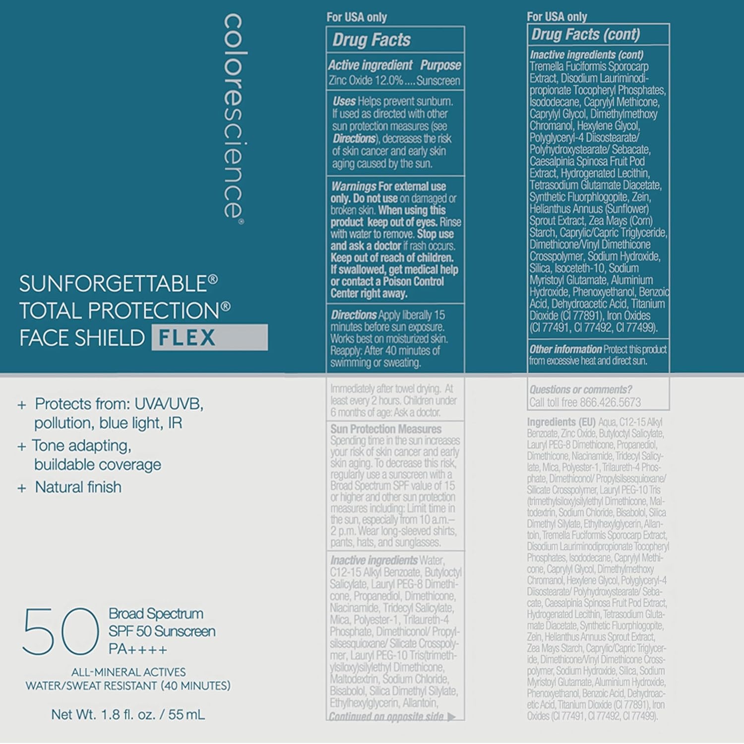 image:imageColorescience Total Protection Face Shield Flex SPF 50 18 fl ozRich Deep