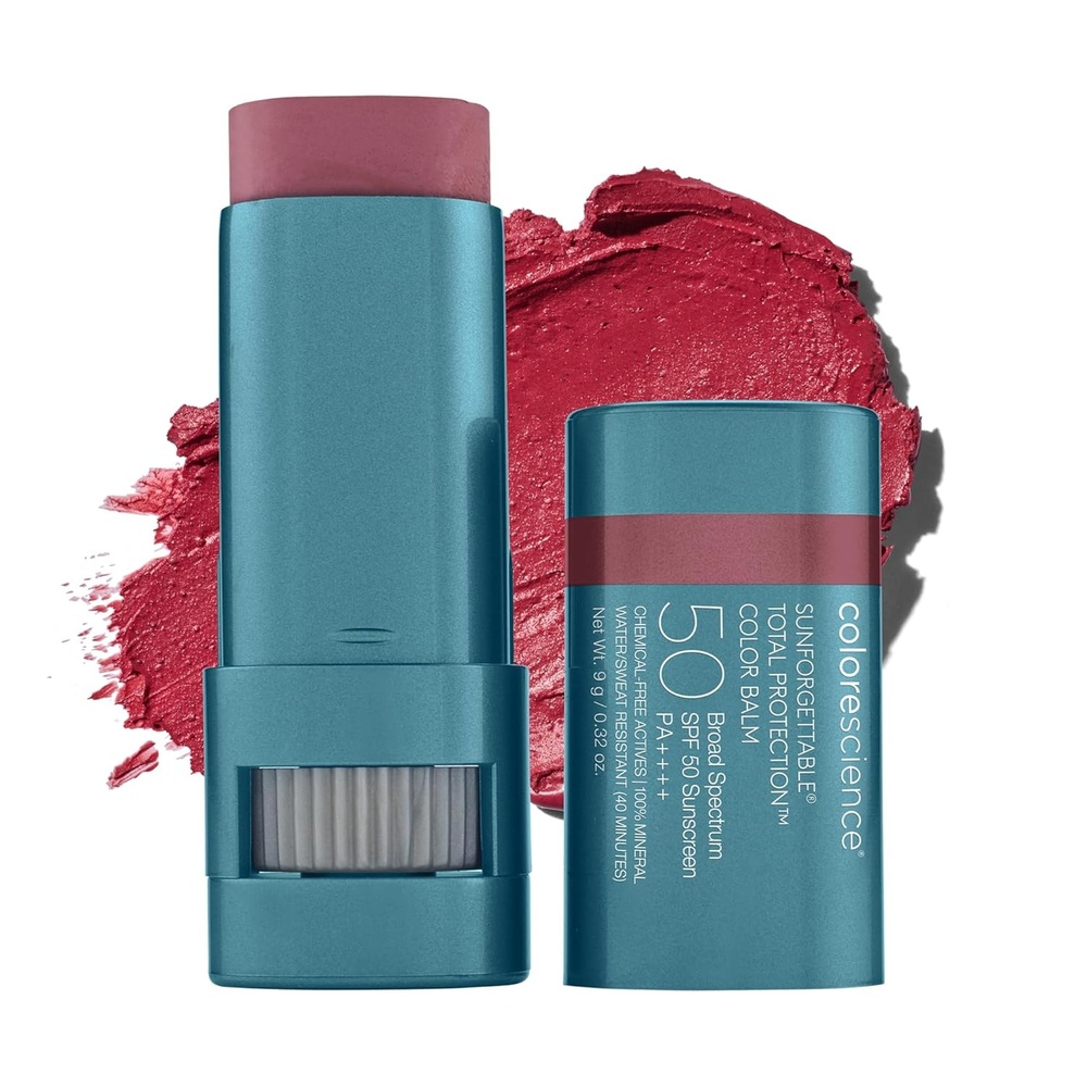 image:imageColorescience Sunforgettable Total Protection Color Balm SPF 50 Mineral Broad Spectrum Buildable Lip amp Cheek ColorBerry