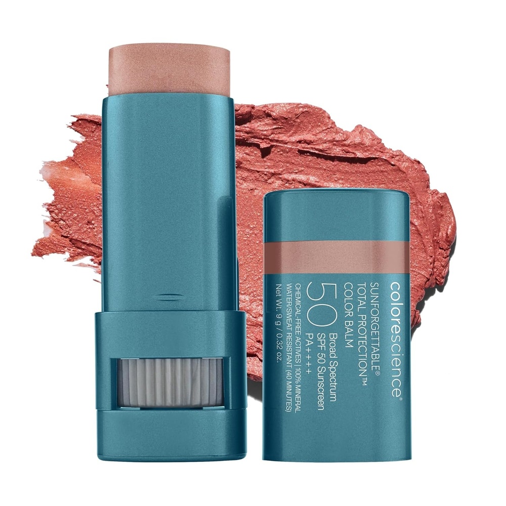 image:imageColorescience Sunforgettable Total Protection Color Balm SPF 50 Mineral Broad Spectrum Buildable Lip amp Cheek ColorBlush