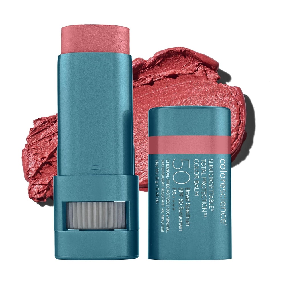 image:imageColorescience Sunforgettable Total Protection Color Balm SPF 50 Mineral Broad Spectrum Buildable Lip amp Cheek ColorPink Sky