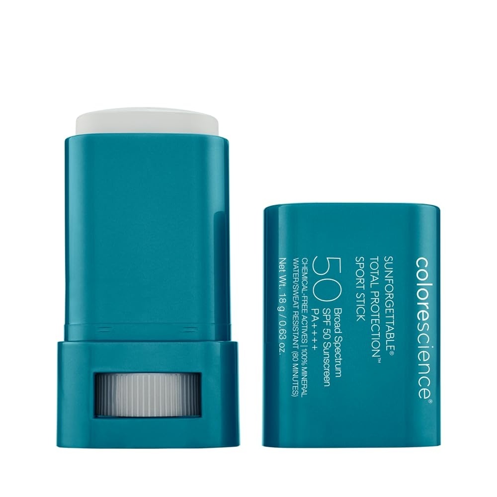 image:imageColorescience Sunforgettable Total Protection Sport Stick SPF 50 Mineral Broad Spectrum WaterSweat Resistant Reef Safe Hypoallergenic1 Count Pack of 1